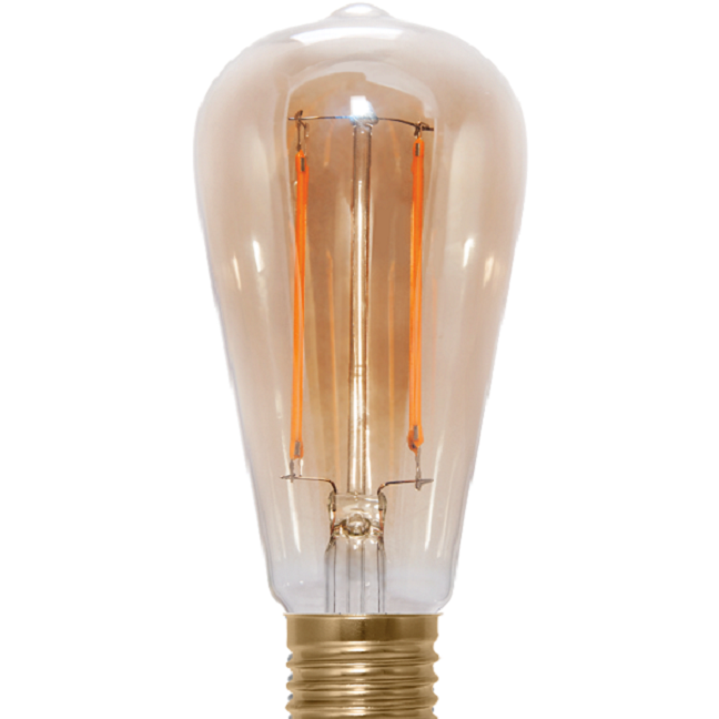 Led Rustika Filament longue gold