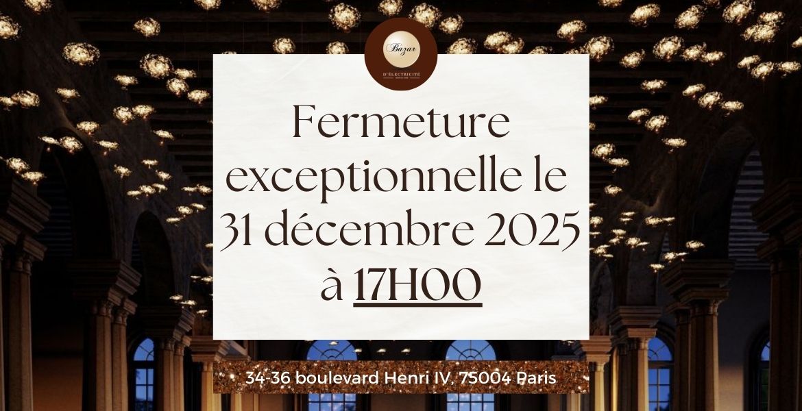 Fermeture exceptionnelle 17h